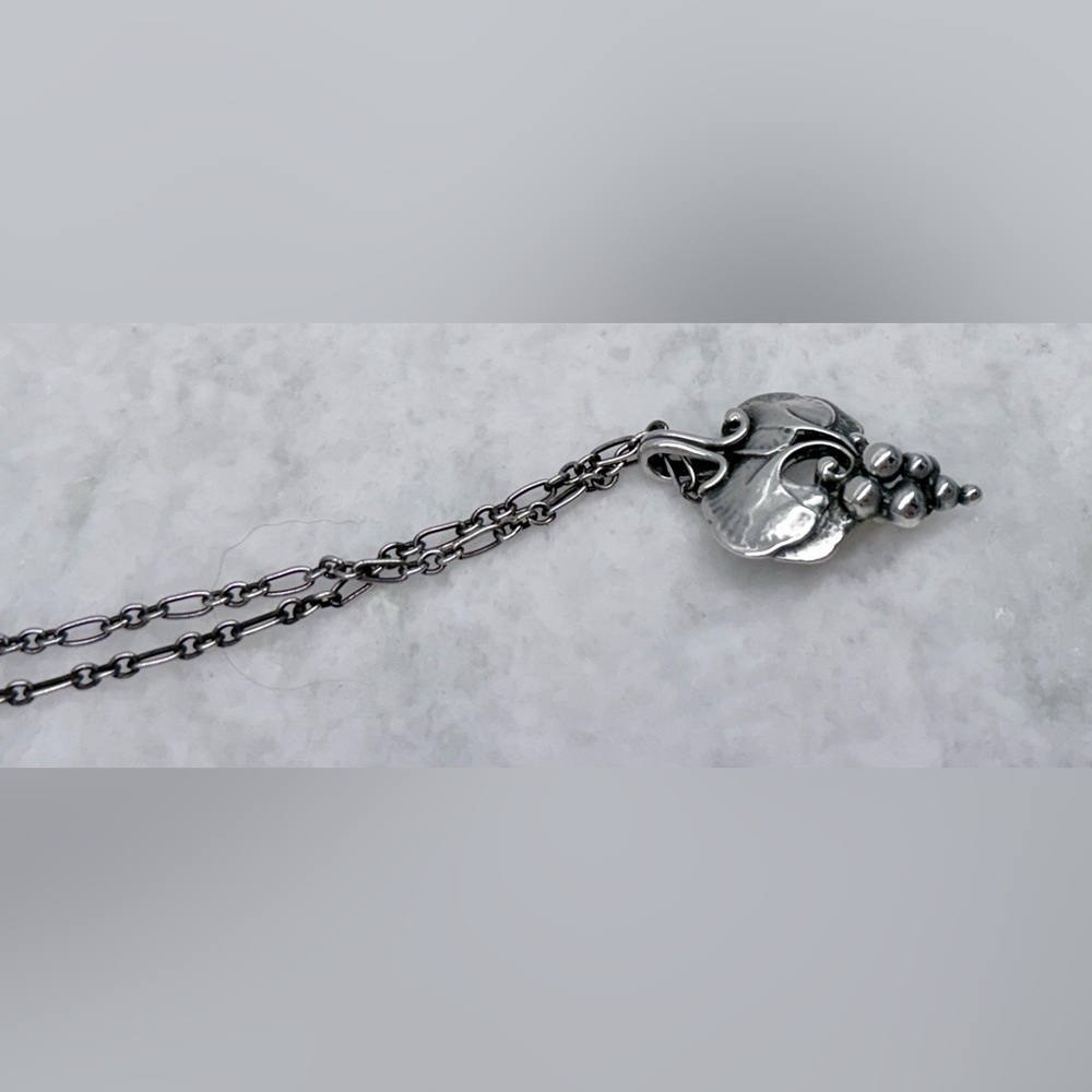 GEORG JENSEN Vintage Rare Collectors 1996 Heritage 925 SS Grape Necklace - Picture 7 of 16